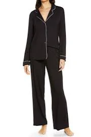 Nordstrom Moonlight Eco Knit Pajamas in Black at Nordstrom, Size X-Small