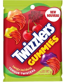 Twizzlers Gummies- Tangy Tongue Twisters Candy