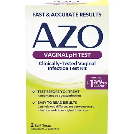Azo Women's Vaginal PH Test Strips Kit, 2 ct