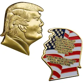 2024 President Commemorative America Trump Head 2024 Commemorative Metal