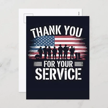 Thank You for Your Service: Veterans Day 2025 Holiday Postcard
