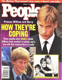 People Weekly Magazine Prince William & Harry, How Are They Coping Dec