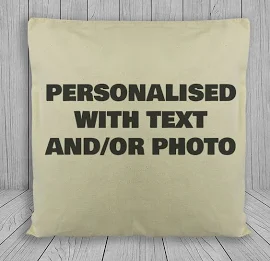 PERSONALISED Cushion Cover - Natural Colour - Photo Cushion, Home Gift, Printed Cushion, Wedding Gifts, Anniversary Gifts, Birthday Gift
