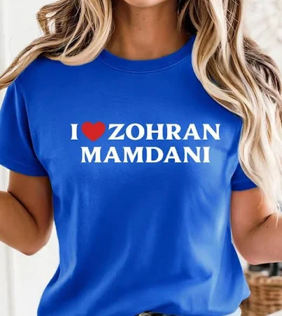 I Love Zohran Mamdani Shirt, Zohran Lover Gift, Nyc Mayor Mamdani Tee, Socialist Shirt, Leftist Shirt, Anti Trump Tee, Democrat Tshirt