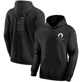 Fanatics Paris 2024 Paralympics Back Print Hoodie - Black Size: Extra Large