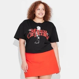 Women's Sabrina Carpenter Short Sleeve Graphic T-Shirt - Black 1x