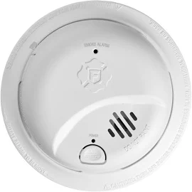 Hardwired Smoke Alarm, 10-Year Battery Backup by Brk 1046850