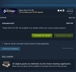 Steam Deck 512 Gb Confirmed Preorder Reservation