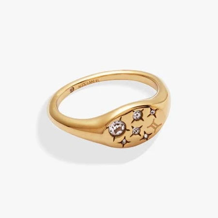 ALEX AND ANI Women's Gemini Zodiac Ring
