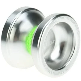 Professional Magic Yoyo T6 Rainbow Aluminum Alloy Metal Yoyo 8 Ball KK Bearing with String for Kids Silver, Size: 9.00*6.20*4.50