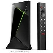 Nvidia Shield Android TV Pro Streaming Media Player; 4K HDR movies, live sports, Dolby Vision-Atmos, AI-enhanced upscaling, GeForce NOW cloud gaming, 