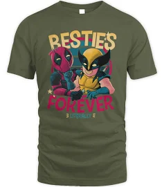 Official Deadpool Wolverine Resties Forever Literally 2024 Hoodie