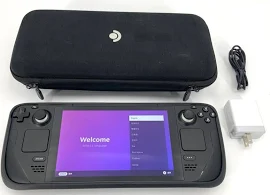 Valve Steam Deck Model 1010 Handheld Console 256gb Black W/ Case