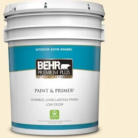 Behr Premium Plus 5 gal. #380A-1 Milkyway Galaxy Satin Enamel Low Odor Interior Paint and Primer in One