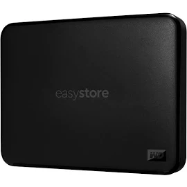 WD - EasyStore 5tb External USB 3.0 Portable Hard Drive - Black