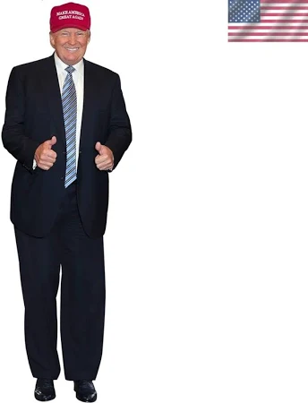TrumpMAGAHat Donald Trump Thumb Up Life Size Cardboard Cutout Standup