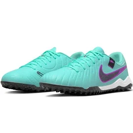 Nike Tiempo Legend 10 Academy Turf Soccer Shoes - Hyper Turquoise/Black-Fuchsia