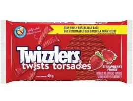 2 X Bag Of Twizzlers Twists Liquorice Strawberry 454g , 16 Oz Each