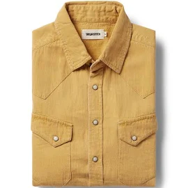 Taylor Stitch The Western Shirt in Wheat Selvage Denim Xs - 36