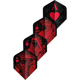 Unicorn Ultrafly .100 Red Royal Flush Dart Flights Plus