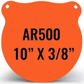 Highwild AR500 Steel Target for Shooting 3/8" Thick Gong Silhouette Metal Target - Laser Cut - Neon Color (10")