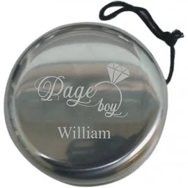 Personalised Engraved Page Boy Yoyo Perfect For Wedding Favours Thank You Presents Keepsakes Page Boy