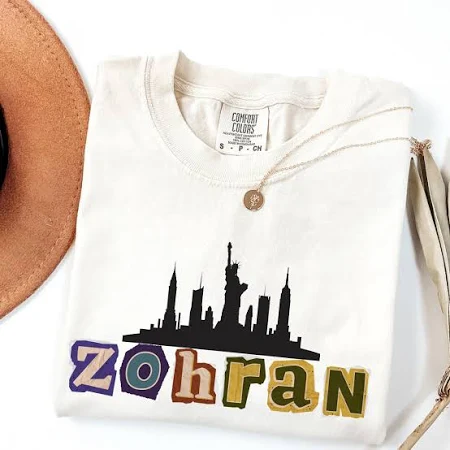 Comfort Colors Zohran Mamdani 2025, NYC's First Muslim Mayor, Vote Zohran Shirt, Zohran for New York City, Progressive Campaign Shirt