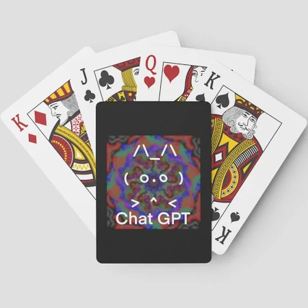 Chat GPT Next-Gen Playing Cards Black
