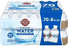 Wellsley Farms Purified Water, 70 pk./8 oz., Size: 560 fl oz