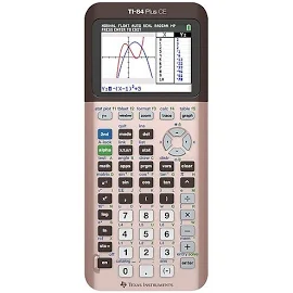 Texas Instruments TI-84 Plus CE 10-Digit Graphing Calculator, Rose Gold (84CEPY/TBL/K)