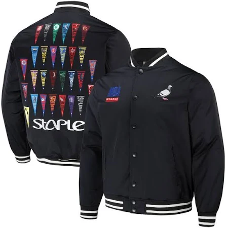 NBA x Staple Pennant Woven Full-Snap Jacket