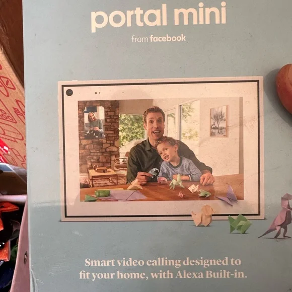 Facebook Portal Mini - Smart Video Calling 8” Touch Screen Display with Alexa
