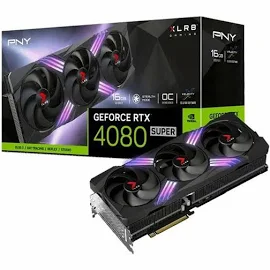 PNY GeForce RTX 4080 Super 16GB XLR8 Gaming Verto EPIC-X RGB Overclocked Triple Fan Graphics Card Dlss 3