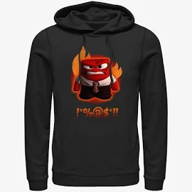 Disney Pixar Inside Out 2 Anger Managed Hoodie Black