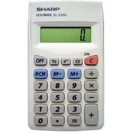 Sharp EL-233SB Calculator Desktop Financial Grey