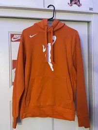 Men's Nike Orange Wnba Logo Fitted Pullover Hoodie