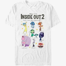 Disney Pixar Inside Out 2 Textbook of Emotions T-Shirt White