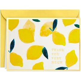 Hallmark Blank Thank-You Notes (lemons)