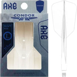 Condor Axe - Clear - Wing Slim Dart Flights Long