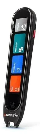 Scanmarker Pro Touchscreen Text Reader & Translator Pen Real-Time Reading, Voice Translation, Bluetooth, 8GB Storage, Offline & Online Support, Black