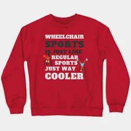 Wintenproducts Wheelchair Sports Paralympics Crewneck Sweatshirt