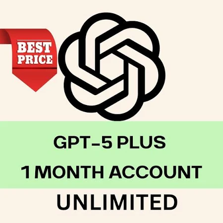 ChatGPT Plus : GPT- 5 Unlimited 1 Month Account