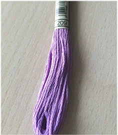 DMC stranded 209 lilac six strands