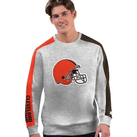 NFL Starter Men's Stadium CrewneckSweatshirt, Size Large, Browns