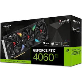 PNY Nvidia GeForce RTX 4060 Ti XLR8 Gaming Verto EPIC-X RGB 16GB Graphics Card