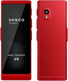 Vasco V4 Voice Translator 108 Languages Communication Ruby Red