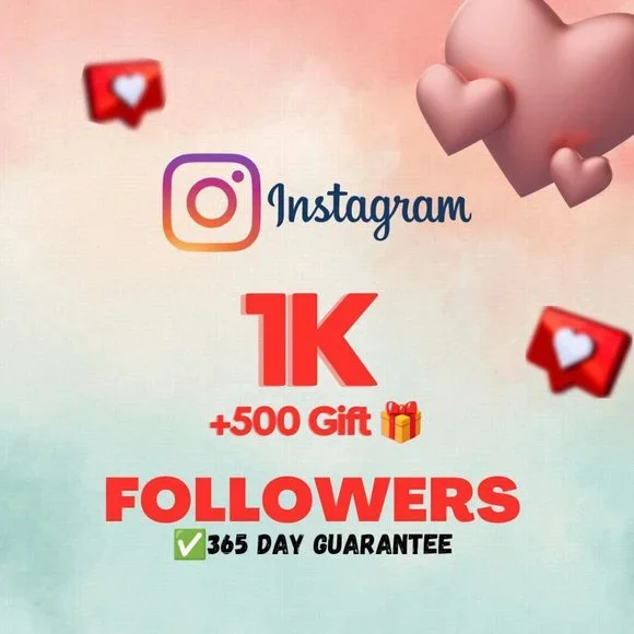 INSTAGRAM 1K Followers + 500 Gift | Fast delivery | High quality | Guaranteed