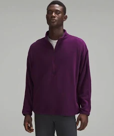 Lululemon Oversized-Fit Fleece Half Zip Sweatshirt - Purple - Size Xs Stretch Fabric