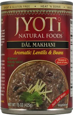 12ct Jyoti Cuisine India Dal Makhani Case of 12 15 oz. Burgundy