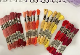 DMC Floss by the Skein, #21 - #3830 | DMC Stranded Cotton Embroidery Thread, Cross Stitch Floss, Embroidery Floss, Sewing DIY projects